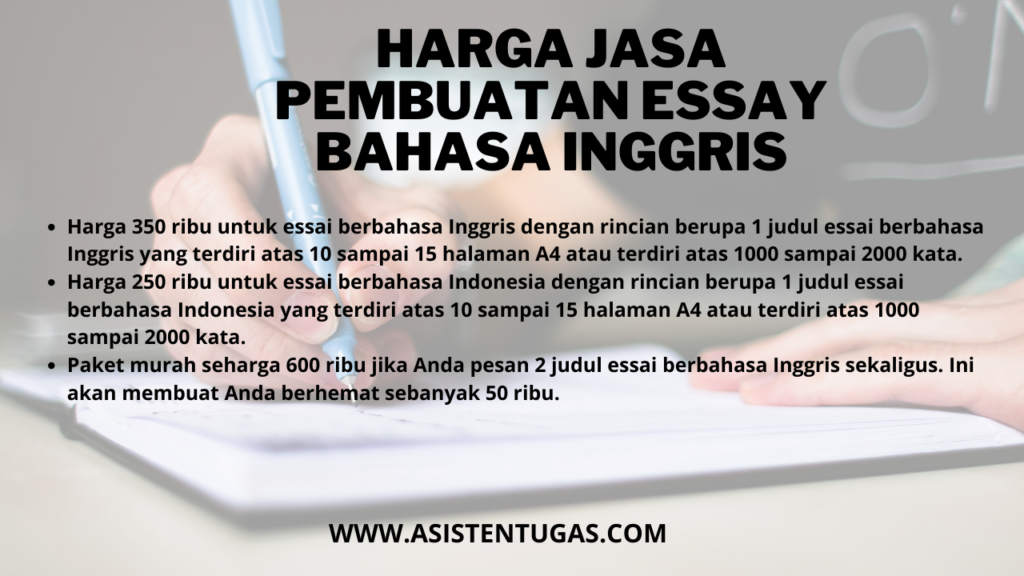 HARGA JOKI TUGAS ESSAY