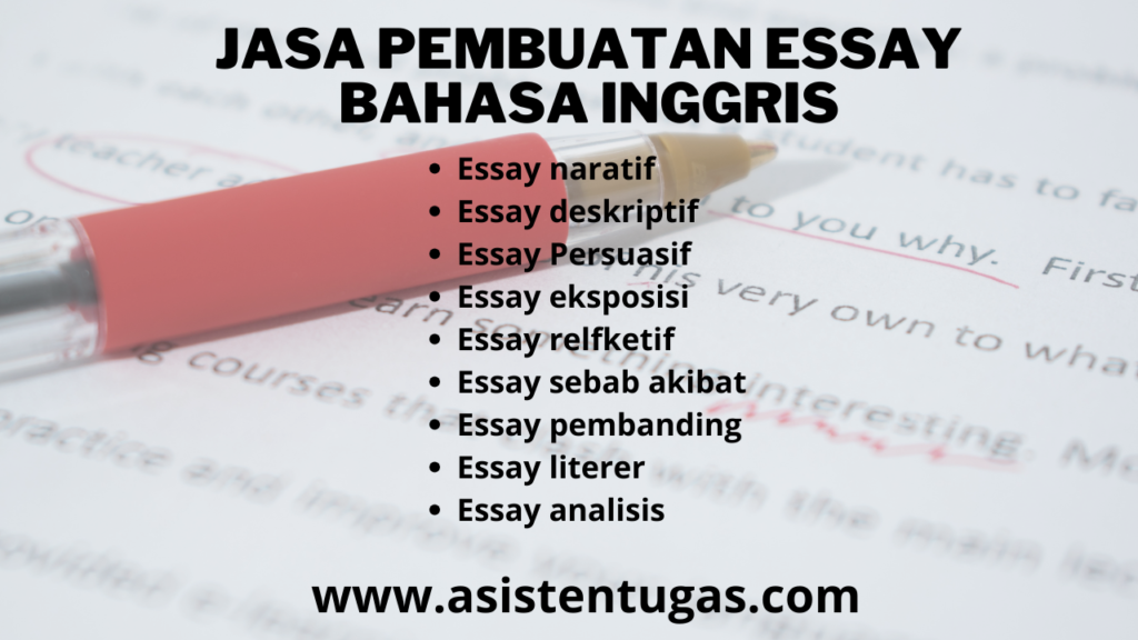 jasa pembuatan essay bahasa Inggris