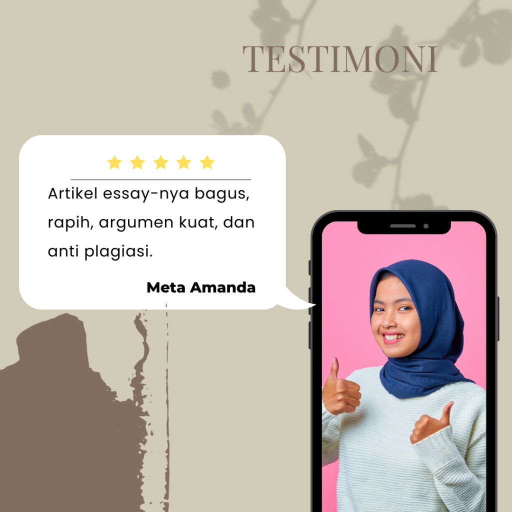 testimoni konsumen jasa pembuatan essai