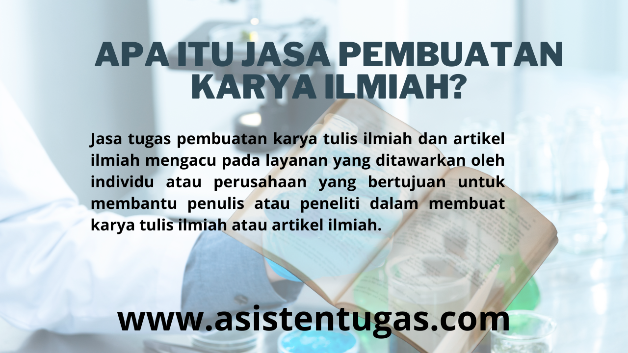 apa itu jasa pembuatan karya ilmiah