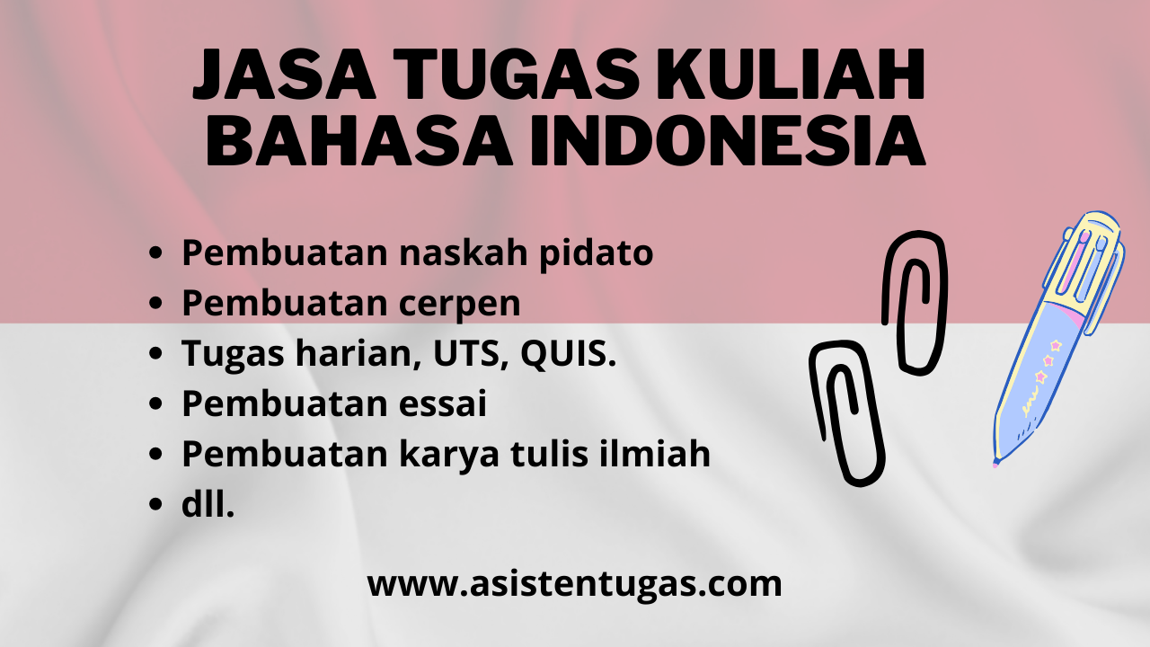 jasa tugas kuliah bahasa Indonesia