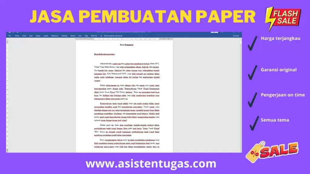 jasa pembuatan paper terjangkau