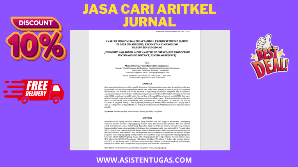 JASA CARI ARTIKEL JURNAL
