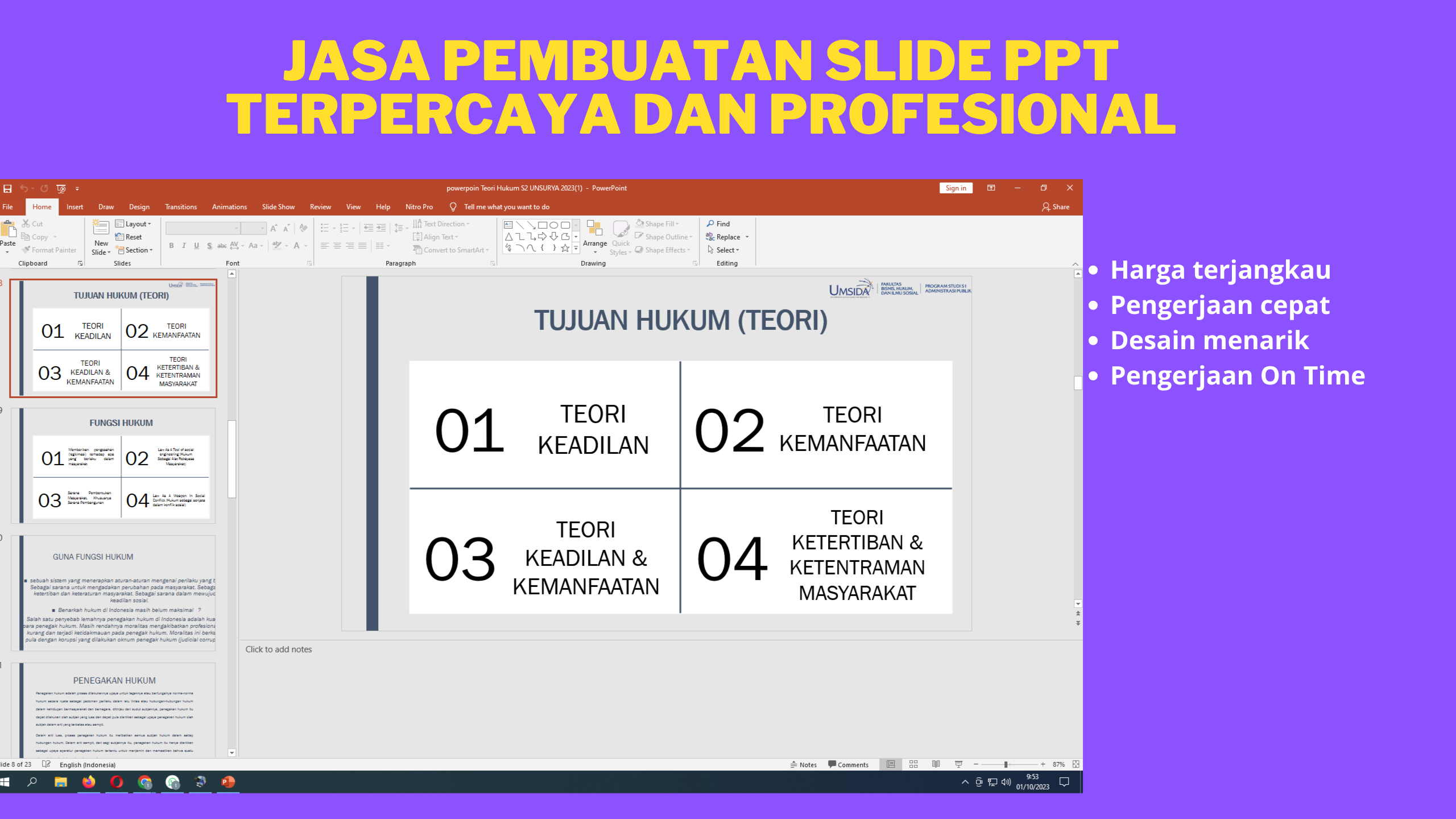 jasa pembuatan slide ppt