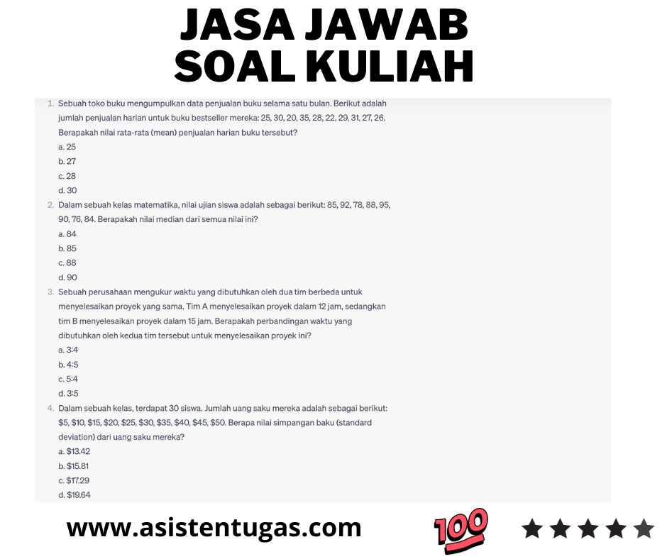 jasa jawab soal kuliah
