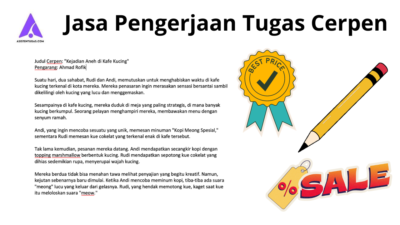jasa pengerjaan tugas cerpen