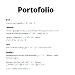 portofolio joki kalkulus
