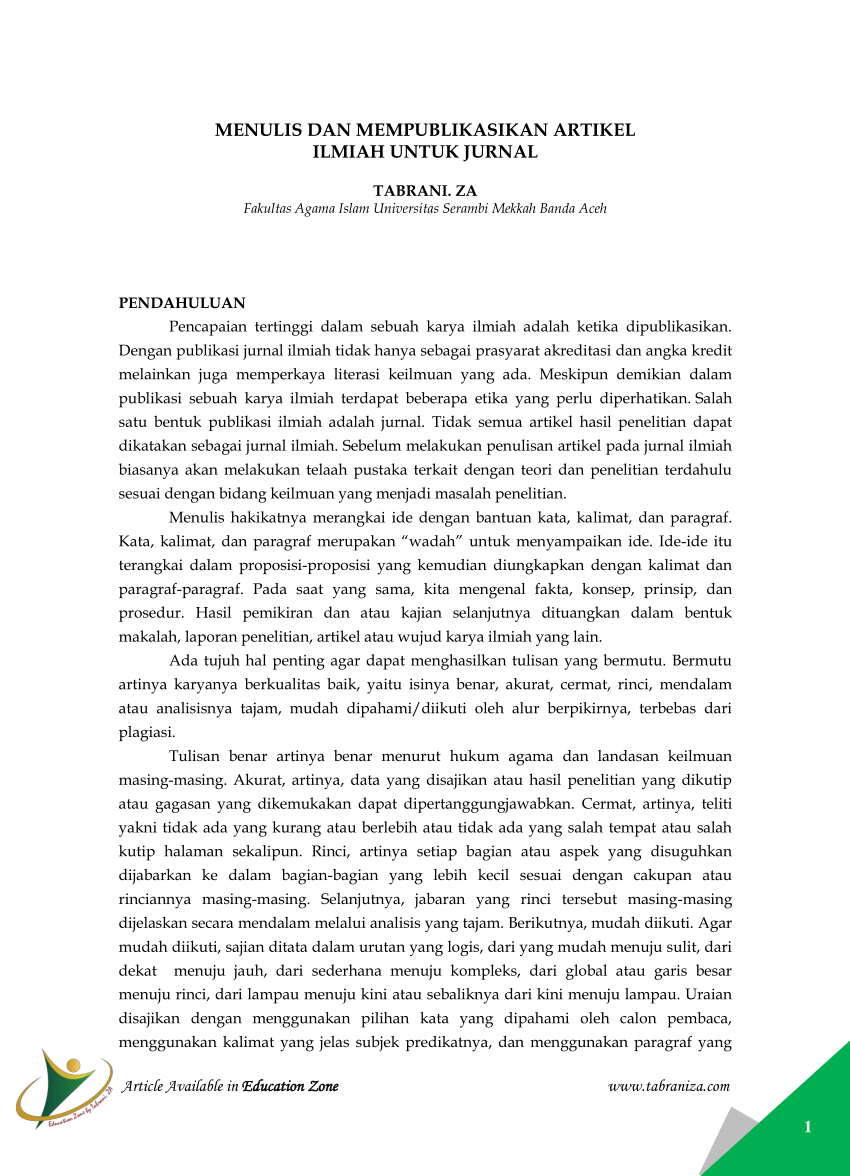 Kesalahan Dalam Menulis Paper