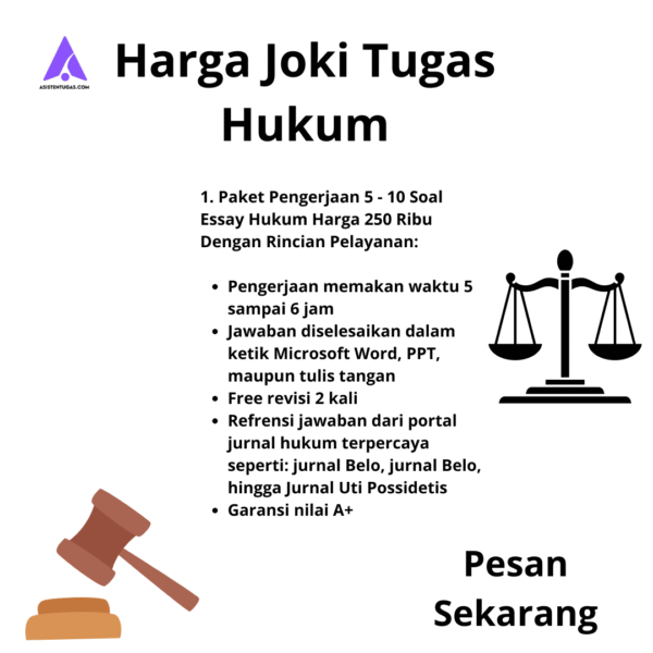 harga joki tugas hukum