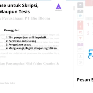 Jasa Parafrase untuk Skripsi, Jurnal, Maupun Tesis