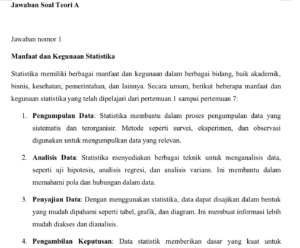 Portofolio Jawaban Tugas Statistik
