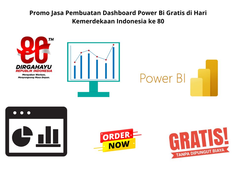 Promo Jasa Pembuatan Dashboard Power Bi Gratis di Hari Kemerdekaan Indonesia ke 80
